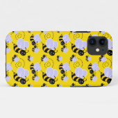 Coques Case-Mate iPhone heureux abeilles bourdon bourdonnantes (Dos (Horizontal))
