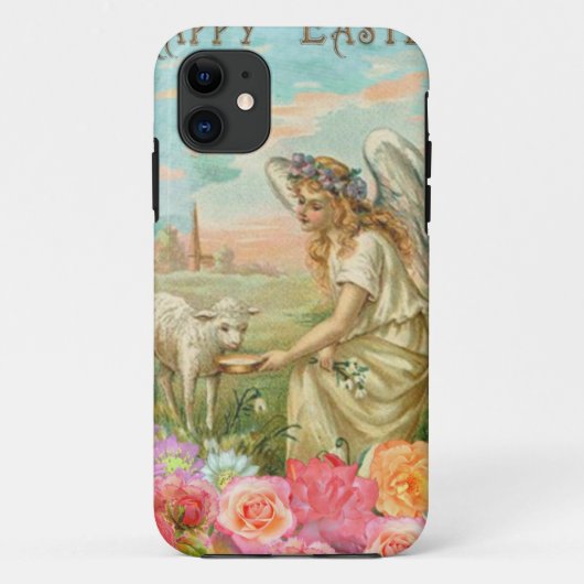 Coques Case-Mate iPhone heureux ange de pâques (Dos)