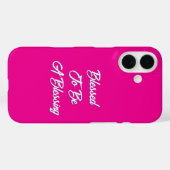 Coques Case-Mate iPhone Heureux D'Être Un Chaud Rose (Verso (horizontal))