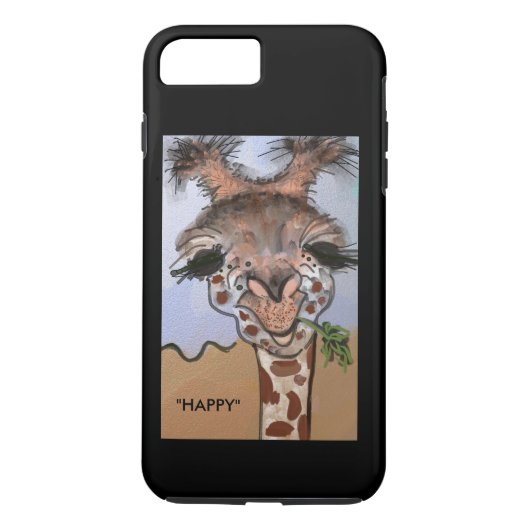 Coques Case-Mate iPhone "HEUREUX" la girafe " (Dos)