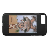 Coques Case-Mate iPhone "HEUREUX" la girafe " (Dos (Horizontal))