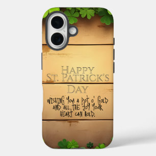 Coques iPhone 16 Heureux voeux de la Saint-Patrick 🍀
