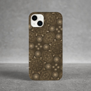 Coque Pour iPhone 14 Plus Hexa Sepia Golden Ursidae
