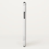 Coques Case-Mate iPhone hexagone blanc abstrait (Dos/Droite)