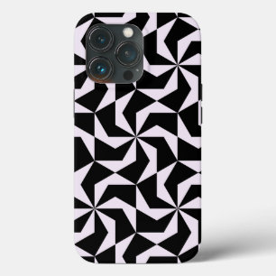 Case-Mate iPhone Case Hexagone géométrique Abstrait noir et rose transpa