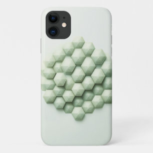 Case-Mate iPhone Case Hexagones Géométriques Texturés Modernes - Menthe 