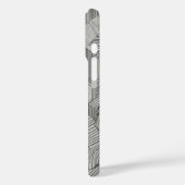 Coques Case-Mate iPhone Hexagons Concentrés Ligne Art (Verso / Gauche)