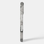 Coques Case-Mate iPhone Hexagons Concentrés Ligne Art (Verso / Droite)