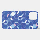 Coques Case-Mate iPhone Hexagons, triangles : motif abstrait géométrique. (Verso (horizontal))
