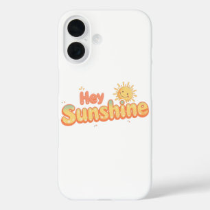 Coques iPhone 16 "Hey Sunshine" avec Soleil Sourire