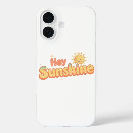Coques Case-Mate iPhone "Hey Sunshine" avec Soleil Sourire (Verso)