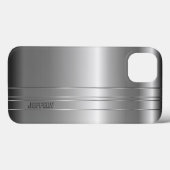 Coques Case-Mate iPhone Hi Tech Bandes Argent Métallisé 2 Design Case-Mate (Verso (horizontal))