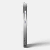 Coques Case-Mate iPhone Hi Tech Metallic Argent Stripes 2 Design (Verso / Gauche)