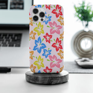 Coque iPhone 15 Pro Max Hibiscus Coloré, Motif Des Fleurs