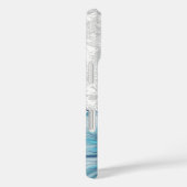 Coques Case-Mate iPhone Hibiscus & dentelle TURQUOISE (Verso / Droite)