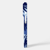 Coques Case-Mate iPhone Hibiscus épique Floral Hawaii Navy Blanc (Verso / Gauche)