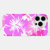 Coques Case-Mate iPhone Hibiscus épopé Hawaiian Floral Aloha Chemise rose (Verso (horizontal))