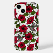 Coques Case-Mate iPhone Hibiscus et colibris (Verso)