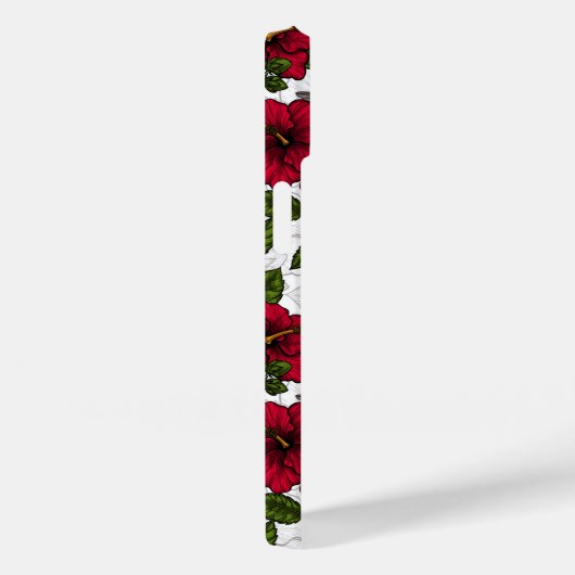 Coques Case-Mate iPhone Hibiscus et colibris (Verso / Droite)