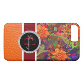 Coques Case-Mate iPhone Hibiscus Fleurs orange (Dos (Horizontal))