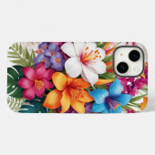 Coques Case-Mate iPhone hibiscus floral frais (Verso (horizontal))