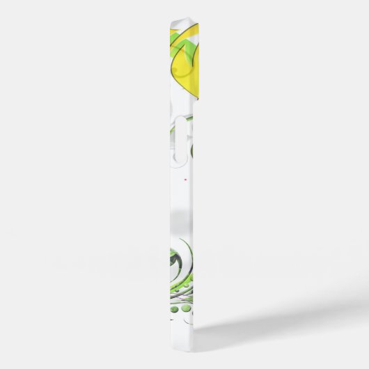 Coques Case-Mate iPhone Hibiscus floral tropical vert rose jaune blanc (Verso / Droite)