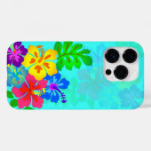 Coques Case-Mate iPhone Hibiscus hawaïen Aqua Blue Samsung S7 (Verso (horizontal))