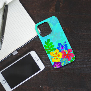 Coques Pour iPhone Hibiscus hawaïen Aqua Blue Samsung S7