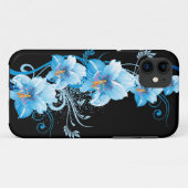 Coques Case-Mate iPhone Hibiscus hawaïen bleu (Dos (Horizontal))