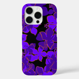 Coques iPhone 16 Pro Hibiscus hawaïen de Hanalei Floral Violet