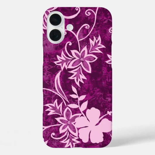 Coques Case-Mate iPhone Hibiscus hawaïen de Waimanalo Batik rose (Verso)