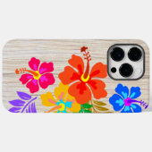 Coques Case-Mate iPhone Hibiscus hawaïen Fleurs tropicales (Verso (horizontal))