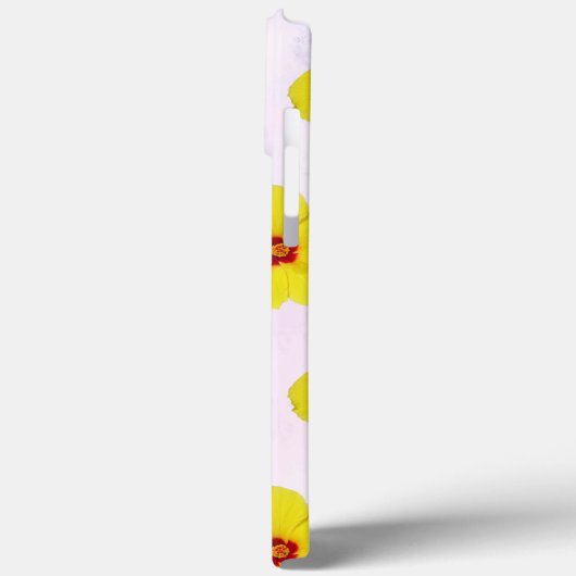 Coques Case-Mate iPhone Hibiscus jaune (Verso / Gauche)