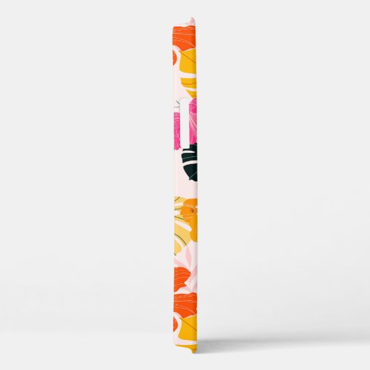 Coques Case-Mate iPhone Hibiscus & Monstera : Vibrance tropicale (Verso / Droite)