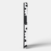 Coques Case-Mate iPhone Hibiscus noir et blanc Floral (Verso / Droite)