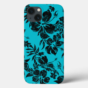 iPhone 13 Coque Hibiscus Pareau Floral Hawaï