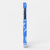 Coques Case-Mate iPhone Hibiscus Pareau Hawaii Floral Royal bleu (Dos/Gauche)