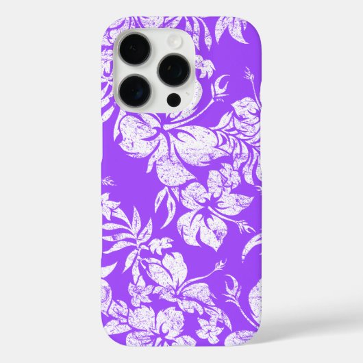 Coques Case-Mate iPhone Hibiscus Pareau Hawaiian Floral Violet (Verso)