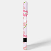 Coques Case-Mate iPhone Hibiscus Rose, Fleurs Roses, Votre Nom (Verso / Droite)
