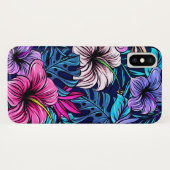 Coques Case-Mate iPhone Hibiscus rose floral (Dos (Horizontal))