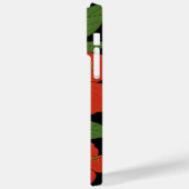 Coques Case-Mate iPhone Hibiscus rouge d'élégance tropicale sur noir (Verso / Gauche)