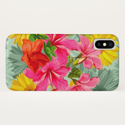 Coques Case-Mate iPhone Hibiscus sans mer tropical (Dos (Horizontal))