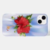 Coques Case-Mate iPhone Hibiscus sur la glace (Verso (horizontal))