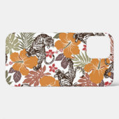 Coques Case-Mate iPhone Hibiscus Tiger, Motif exotique. (Verso (horizontal))