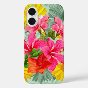 Coques iPhone 16 Hibiscus Tropical