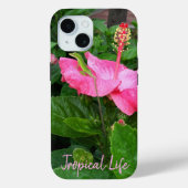 Coques Case-Mate iPhone Hibiscus Tropical Flower Anole Lizard Photo person (Verso)