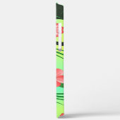 Coques Case-Mate iPhone Hibiscus tropical rose vert et jaune (Verso / Gauche)