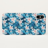 Coques Case-Mate iPhone Hibiscus tropicaux Schéma floral 2 (Dos (Horizontal))