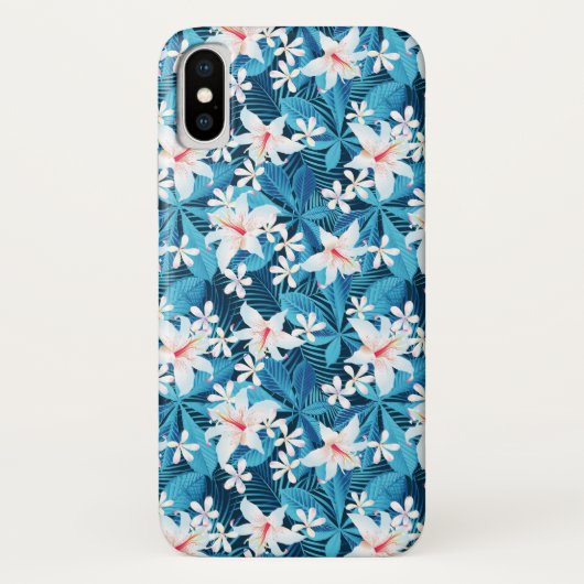 Coques Case-Mate iPhone Hibiscus tropicaux Schéma floral 2 (Dos)