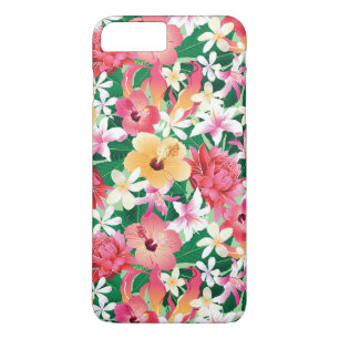 Coques Pour iPhone Hibiscus tropicaux Schéma floral 2